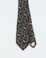 Vintage 1980s Gianni Versace Hand Made Geometric Patterned Silk Tie