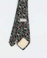 Vintage 1980s Gianni Versace Hand Made Geometric Patterned Silk Tie