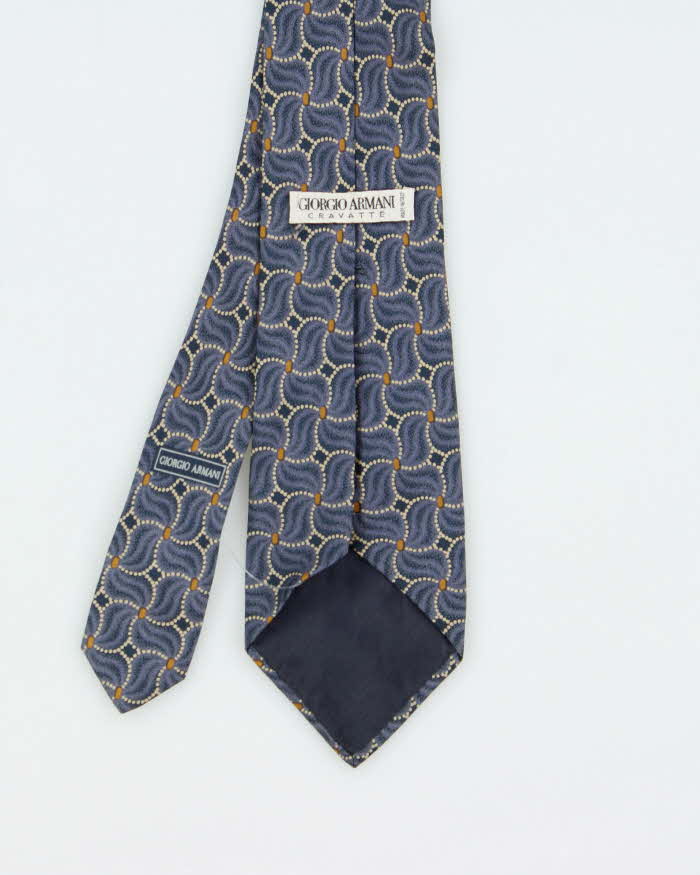Vintage 1990s Giorgio Armani Patterned Silk Tie