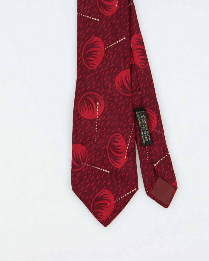 Vintage 1990s Giorgio Armani Patterned Silk Tie