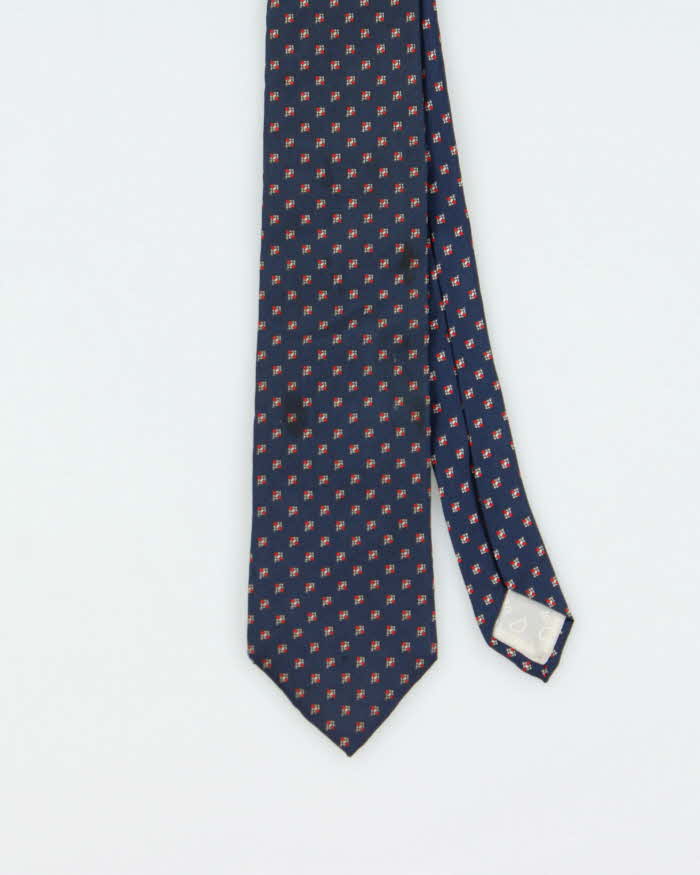 Vintage 1980s Christian Dior Patterned Silk Tie