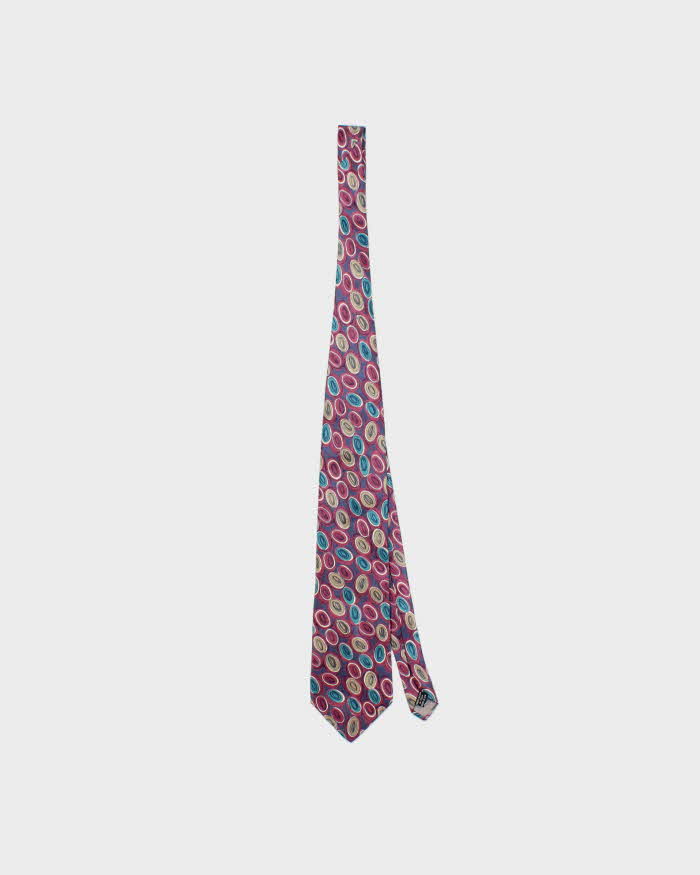 Vintage Christian Dior Patterned Silk Tie