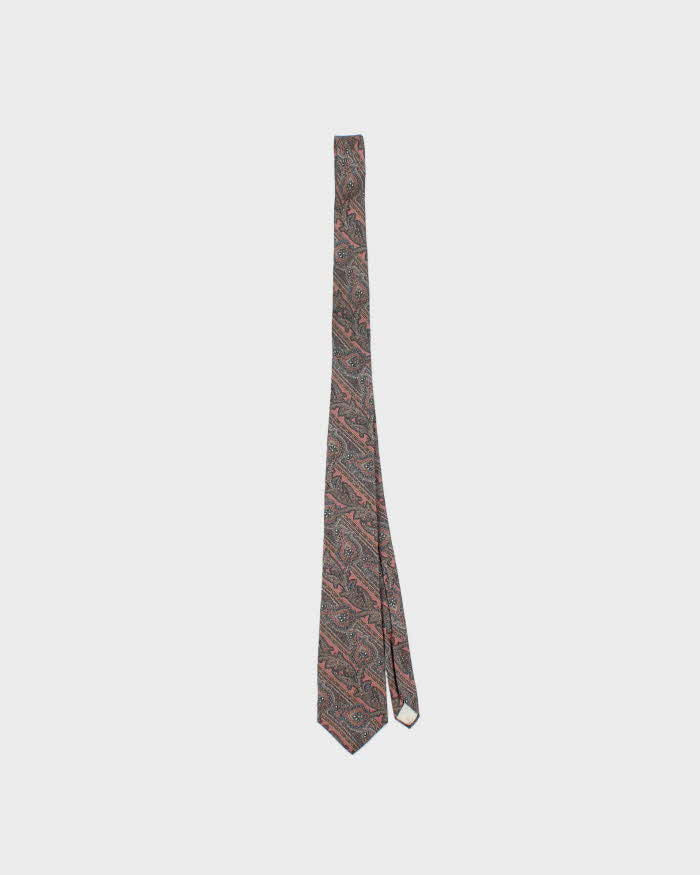 Vintage Christian Dior Paisley Pattern Silk Tie