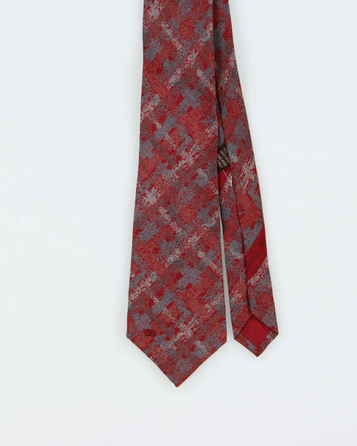 Vintage 1980s Valentino Pattern Silk Tie