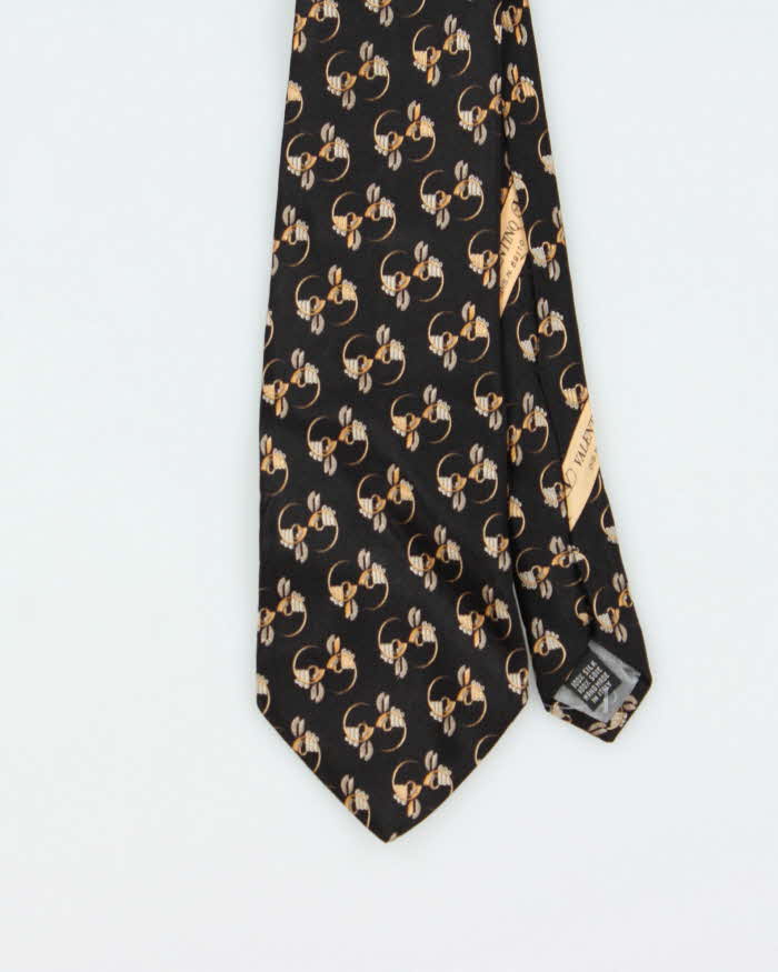 Vintage 2000s Valentino Pattern Silk Tie