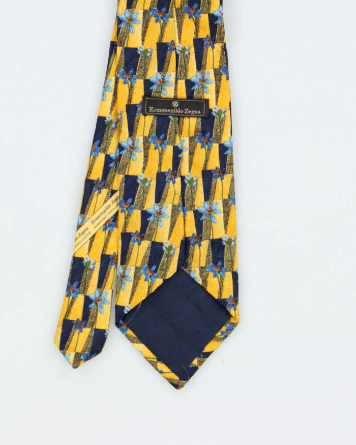 Vintage Ermenegildo Zenga Pattern Silk Tie