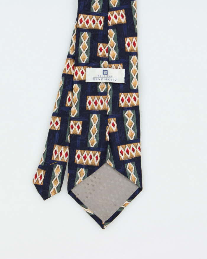 Vintage 1990s Givenchy Pattern Silk Tie
