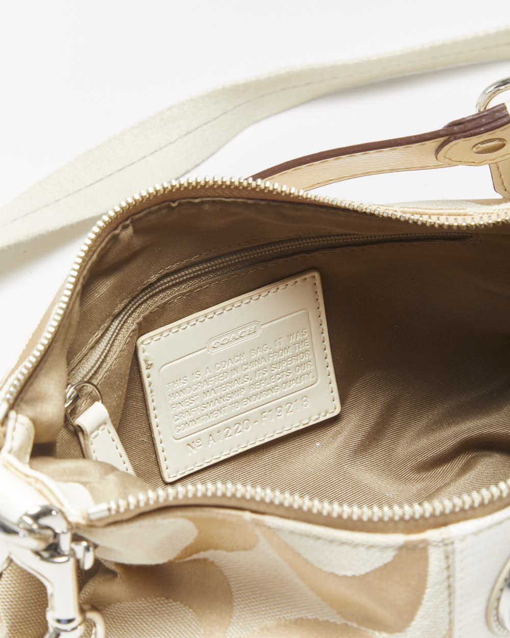 Vintage Y2k 2000s Coach Signature Demi Crossbody Handbag