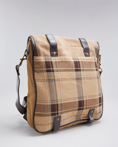 Vintage Unisex Brown Suede satchel