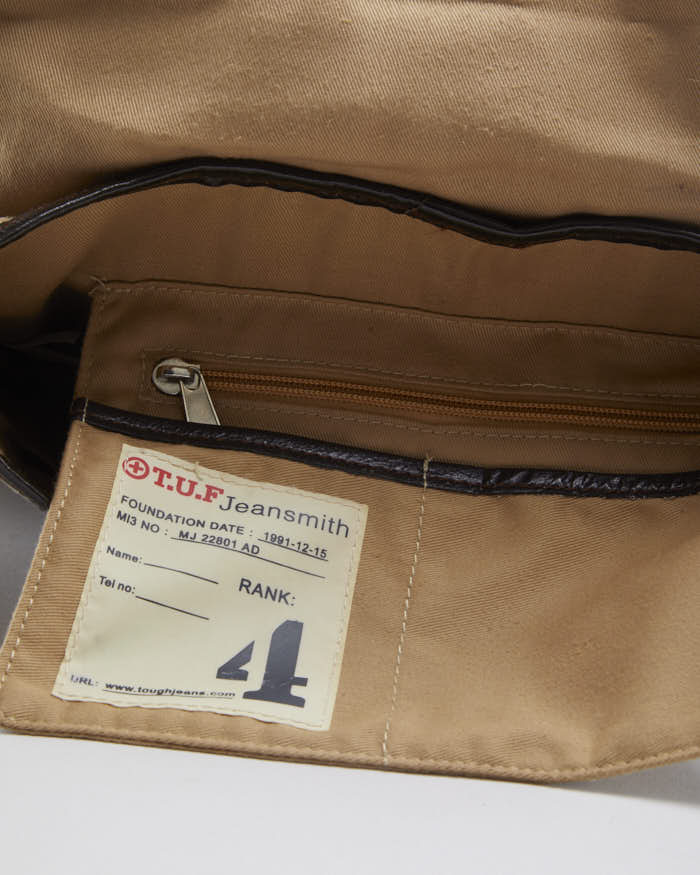 Vintage Unisex Brown Suede satchel