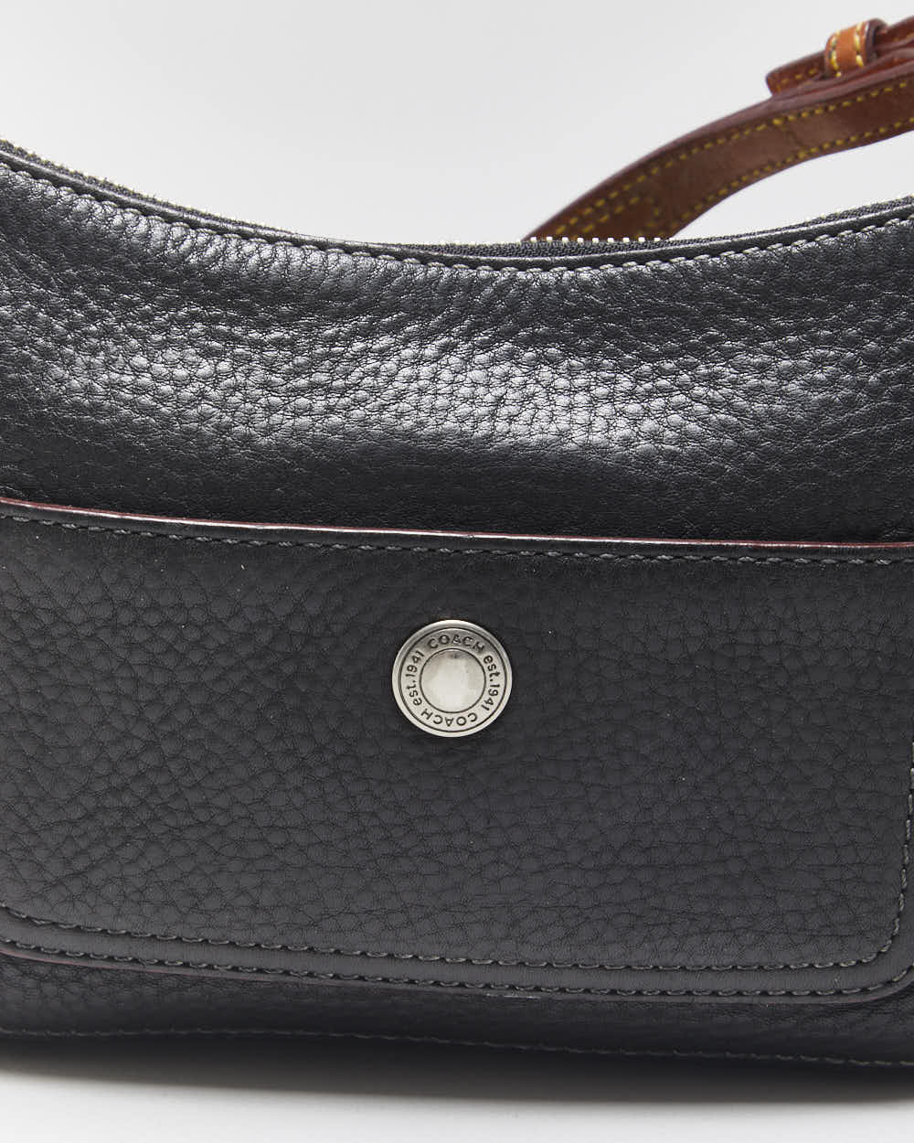 Vintage Y2k 2000s Coach Chelsea Pebbled Leather Handbag