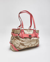 Vintage Y2k 2000s Coach Carly Signature Handbag