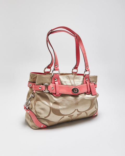 Vintage Y2k 2000s Coach Carly Signature Handbag – Rokit