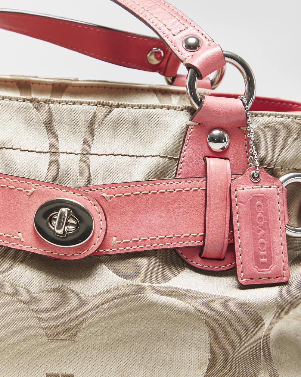 Vintage Y2k 2000s Coach Carly Signature Handbag