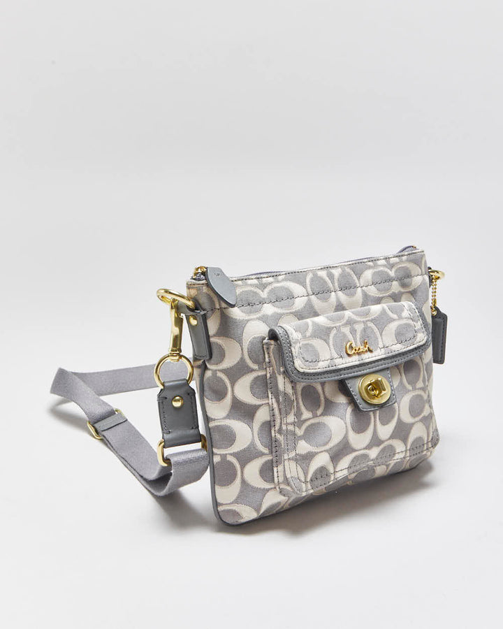 Vintage Y2k 2000s Coach Signature Jacquard Cross-body Bag