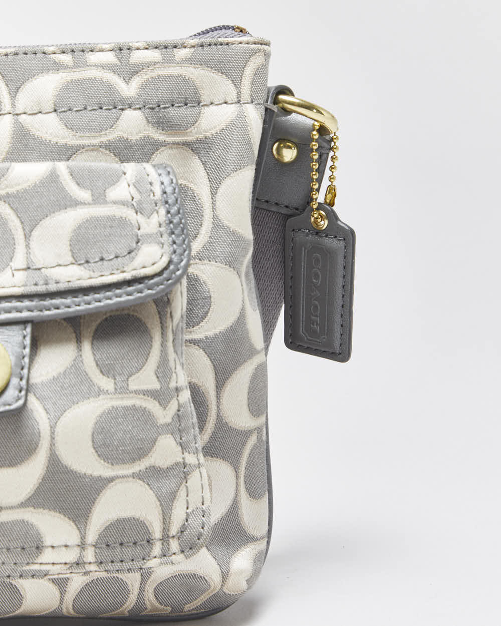 Vintage Y2k 2000s Coach Signature Jacquard Cross-body Bag