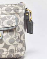 Vintage Y2k 2000s Coach Signature Jacquard Cross-body Bag