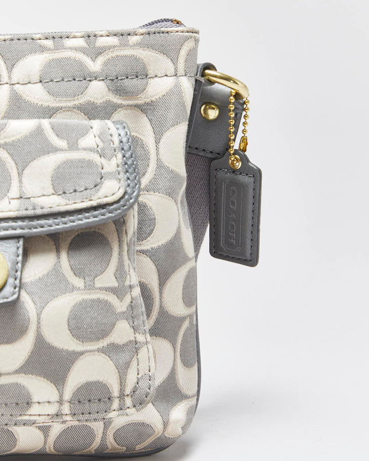 Vintage Y2k 2000s Coach Signature Jacquard Cross-body Bag