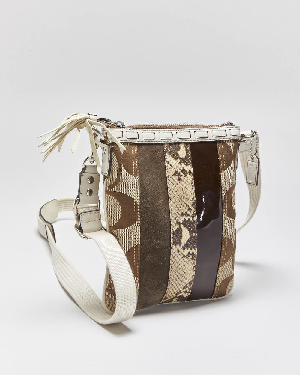 Vintage Y2k 2000s Coach Patchwork Cross-body Bag
