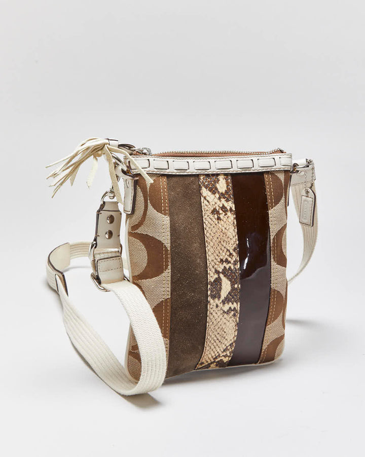 Vintage Y2k 2000s Coach Patchwork Cross-body Bag