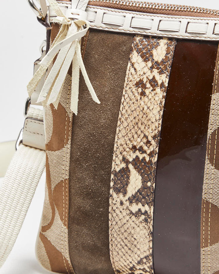 Vintage Y2k 2000s Coach Patchwork Cross-body Bag