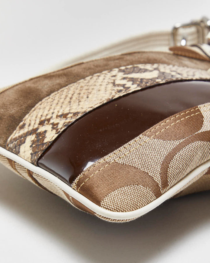 Vintage Y2k 2000s Coach Patchwork Cross-body Bag