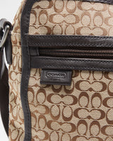 Vintage Y2k 2000s Coach Jacquard Flight Bag