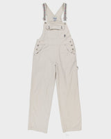 Vintage 90s/00s B.U.M. Equipment Cream Dungarees - W34 L30