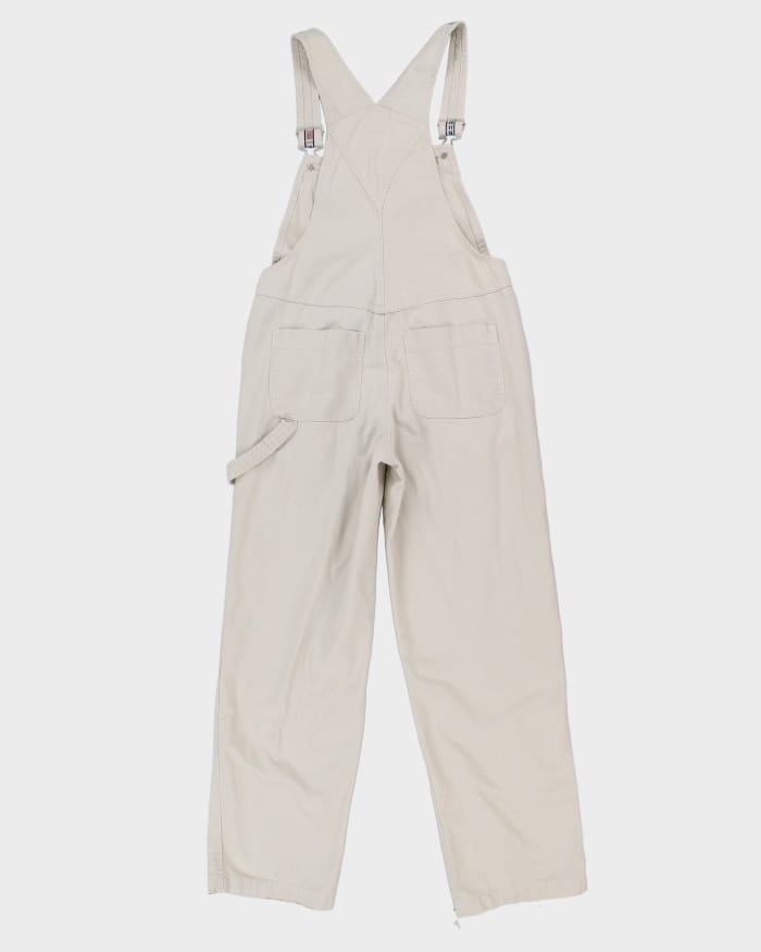 Vintage 90s/00s B.U.M. Equipment Cream Dungarees - W34 L30