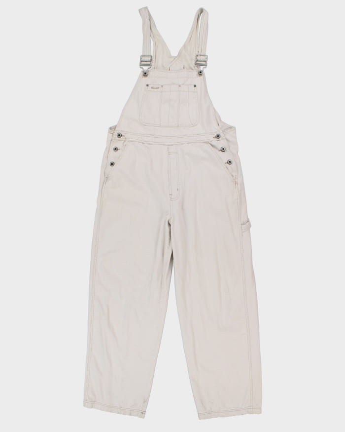Vintage 90s Gap Cream Dungarees - W38 L30