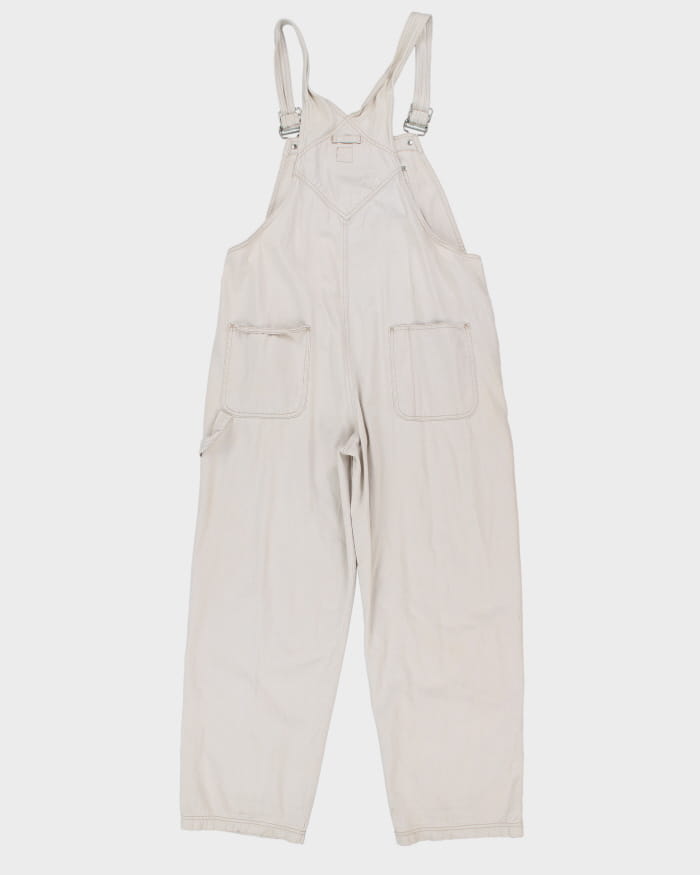 Vintage 90s Gap Cream Dungarees - W38 L30