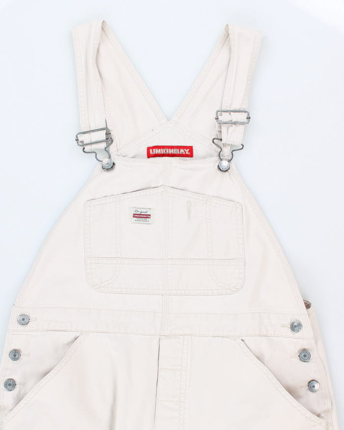 Vintage 90s Union Bay Cream Dungarees - W36 L29