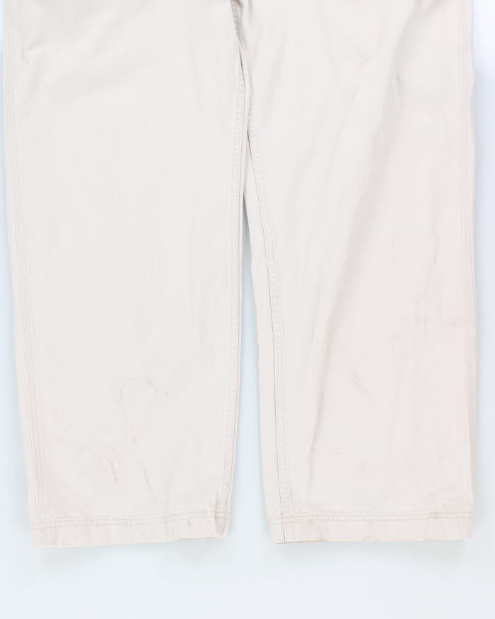 Vintage 90s Union Bay Cream Dungarees - W36 L29