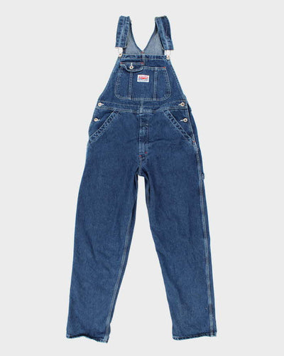 Vintage 90s Ikeda Dark Wash Carpenter Dungarees - W34 L31