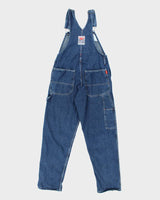 Vintage 90s Ikeda Dark Wash Carpenter Dungarees - W34 L31