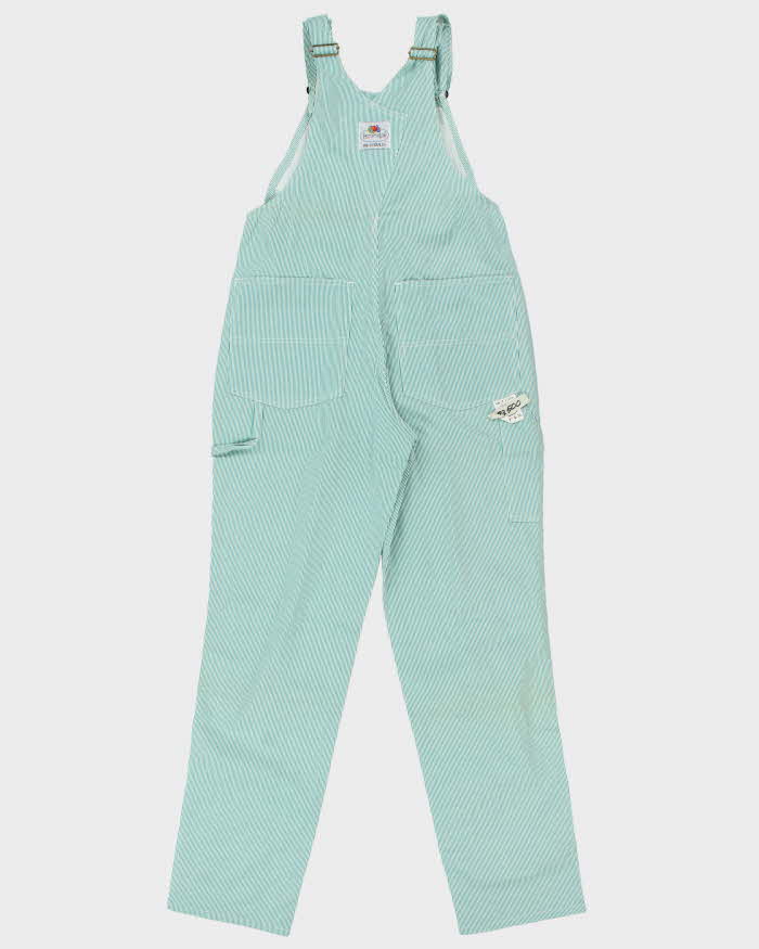 DSWT 1980s Fruit Of The Loom Pinstriped Dungarees - W34 L34