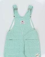 DSWT 1980s Fruit Of The Loom Pinstriped Dungarees - W34 L34