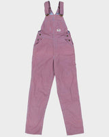 DSWT 1980s Fruit Of The Loom Pinstriped Dungarees - W30 L34