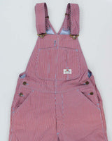 DSWT 1980s Fruit Of The Loom Pinstriped Dungarees - W30 L34