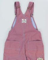 DSWT 1980s Fruit Of The Loom Pinstriped Dungarees - W30 L34