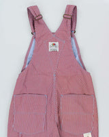 DSWT 1980s Fruit Of The Loom Pinstriped Dungarees - W31 L34