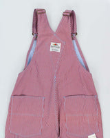 DSWT 1980s Fruit Of The Loom Pinstriped Dungarees - W32 L34