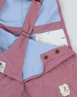 DSWT 1980s Fruit Of The Loom Pinstriped Dungarees - W34 L34