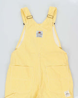 DSWT 1980s Fruit Of The Loom Pinstriped Dungarees - W33 L34