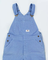 DSWT 1980s Fruit Of The Loom Pinstriped Dungarees - W33 L34