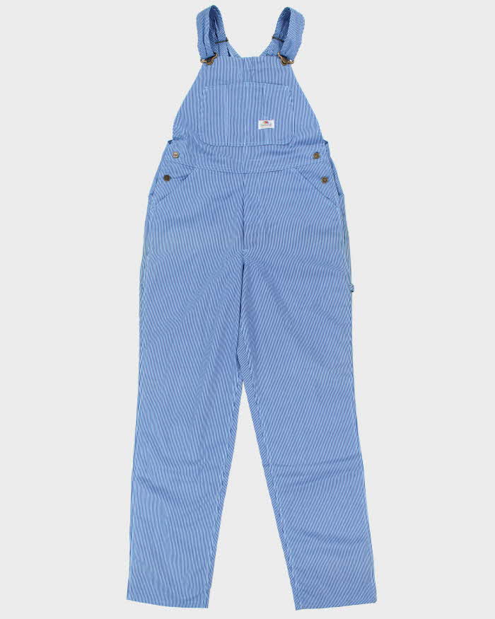 DSWT 1980s Fruit Of The Loom Pinstriped Dungarees - W34 L34