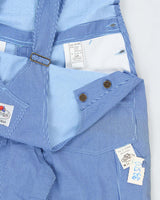 DSWT 1980s Fruit Of The Loom Pinstriped Dungarees - W34 L34