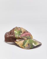 Vintage Y2K 00s Chevrolet Realtree Camo Canvas Velcro Trucker Hat - OS