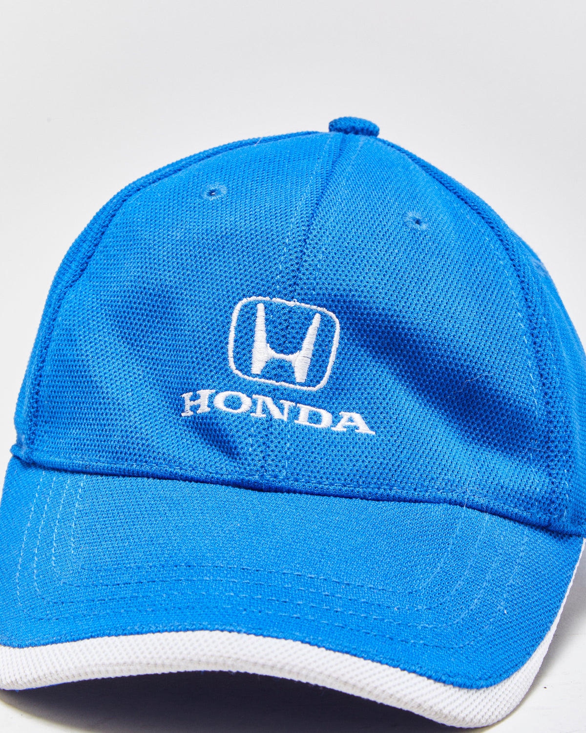 Vintage 1990s Honda Embroidered Canvas Stretch Fit Baseball Cap - L/XL