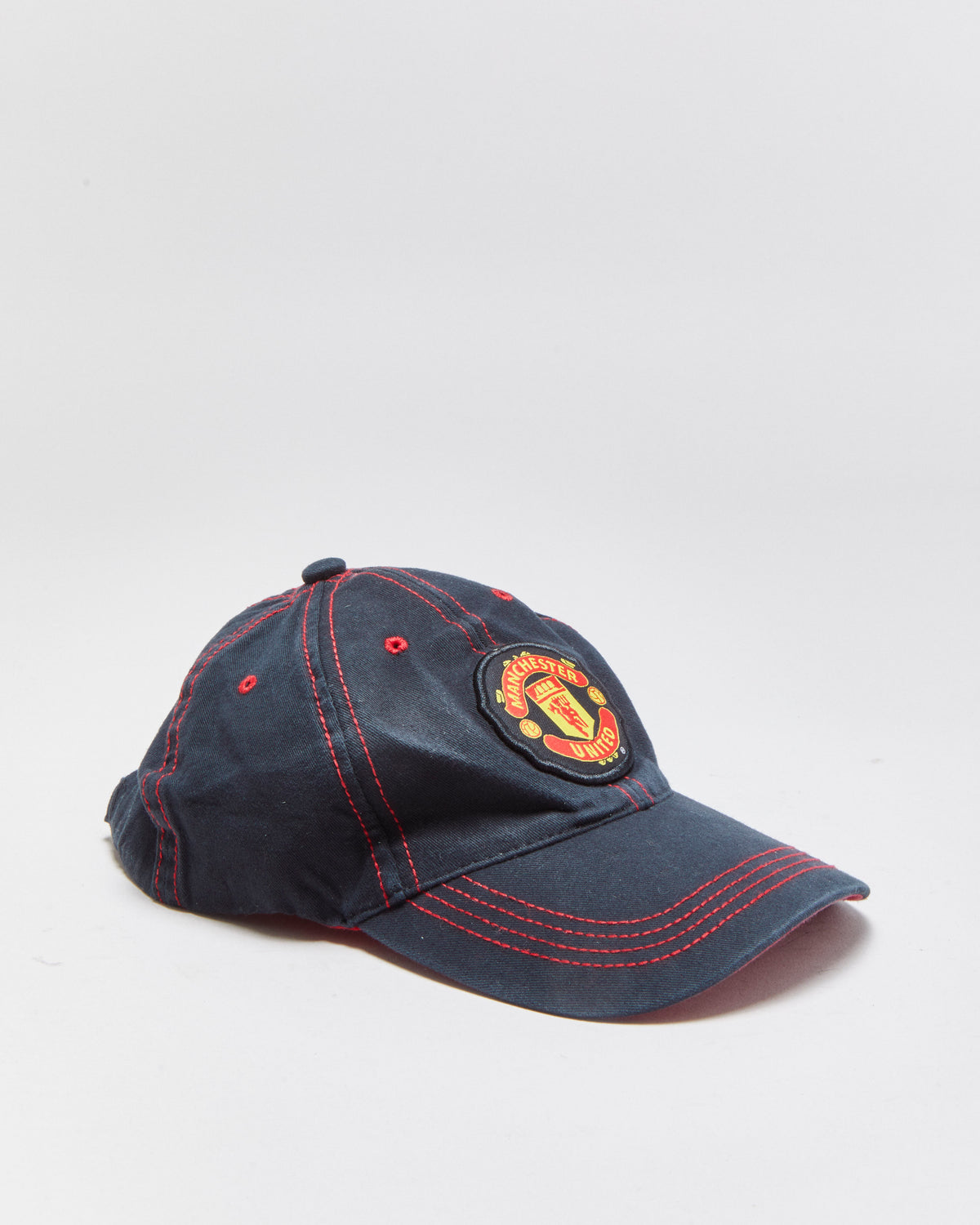 Vintage Y2K 00s Manchester United FC Contrast Stitch Canvas Baseball Cap - OS